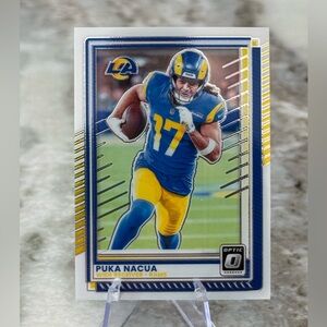 🔥 2025 Puka Nacua Panini Donruss Optic. Los Angeles, Rams.